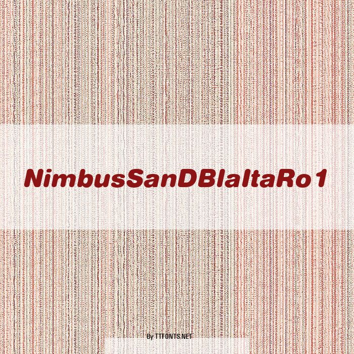 NimbusSanDBlaItaRo1 example