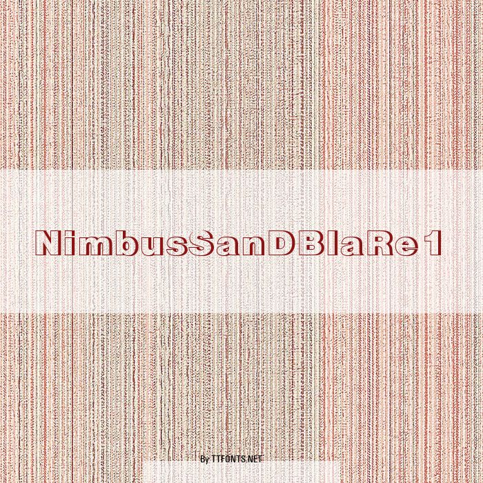 NimbusSanDBlaRe1 example