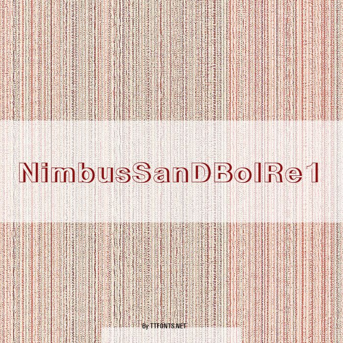 NimbusSanDBolRe1 example