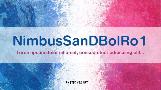 NimbusSanDBolRo1 example