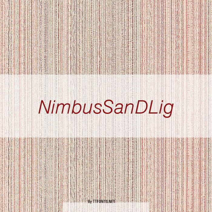 NimbusSanDLig example