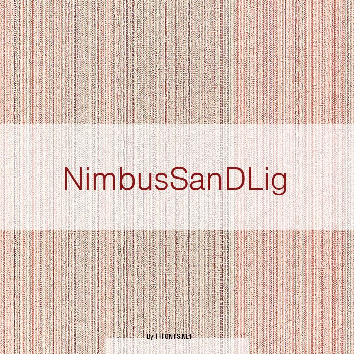 NimbusSanDLig example
