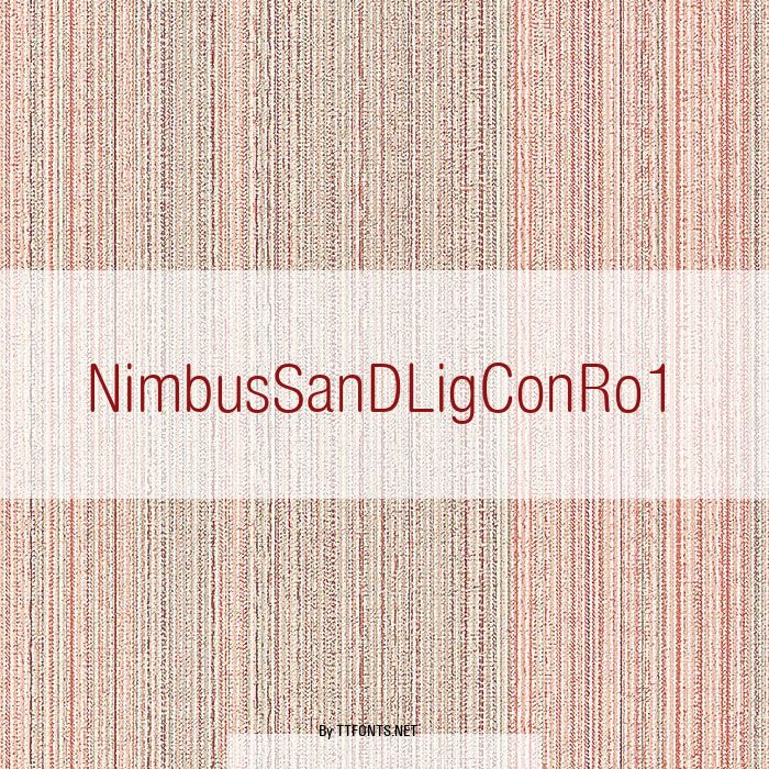 NimbusSanDLigConRo1 example