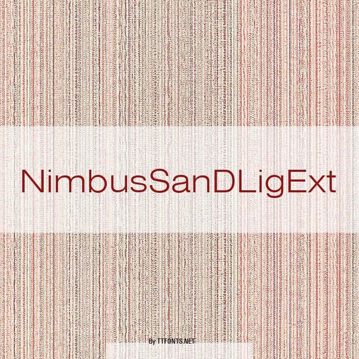 NimbusSanDLigExt example