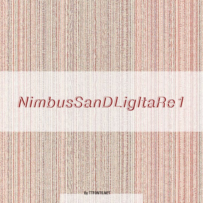 NimbusSanDLigItaRe1 example