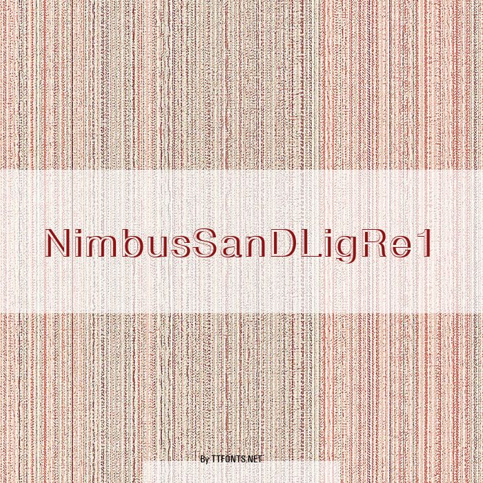 NimbusSanDLigRe1 example