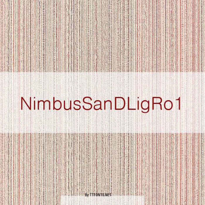 NimbusSanDLigRo1 example