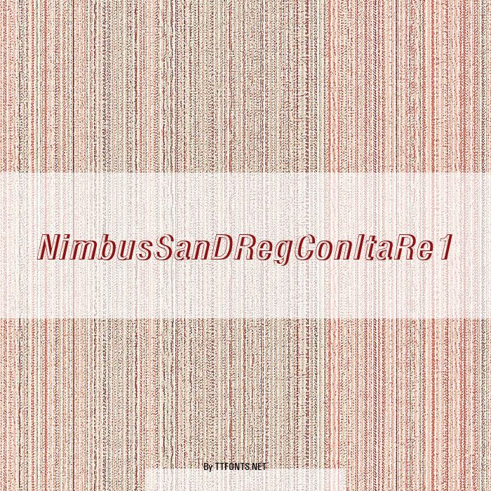 NimbusSanDRegConItaRe1 example