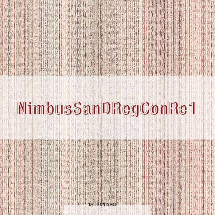 NimbusSanDRegConRe1 example