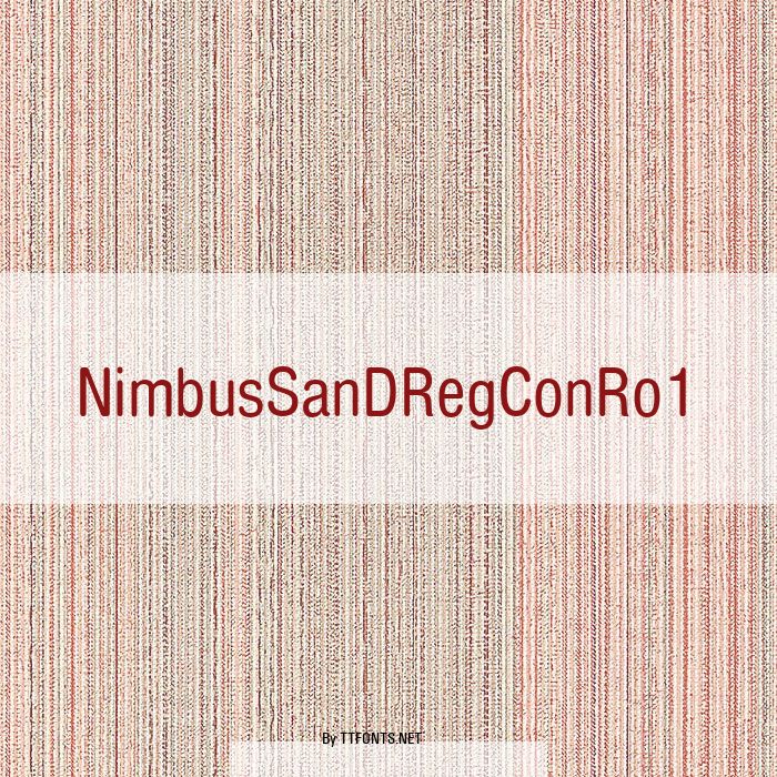 NimbusSanDRegConRo1 example