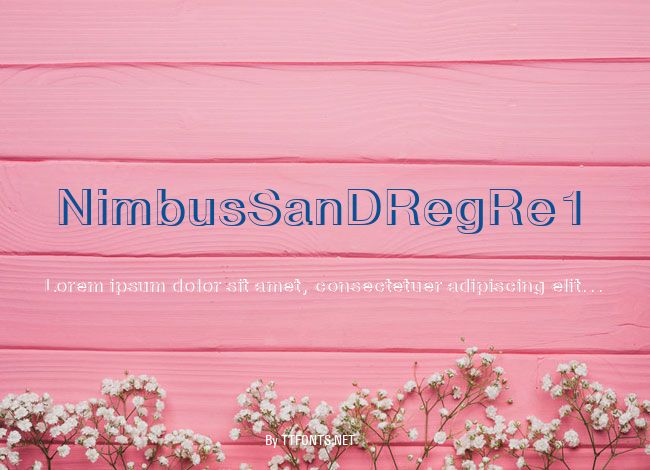 NimbusSanDRegRe1 example