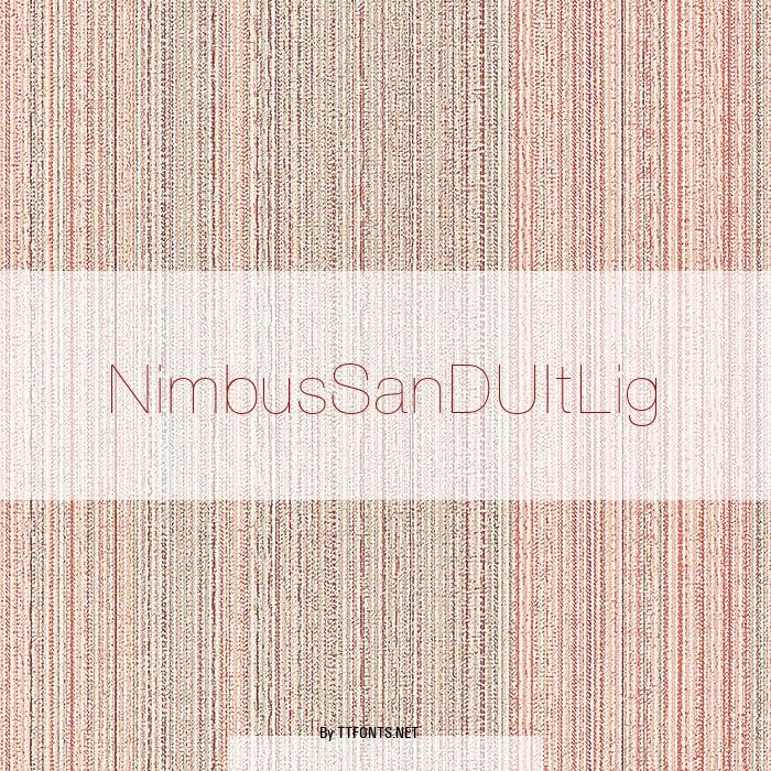 NimbusSanDUltLig example