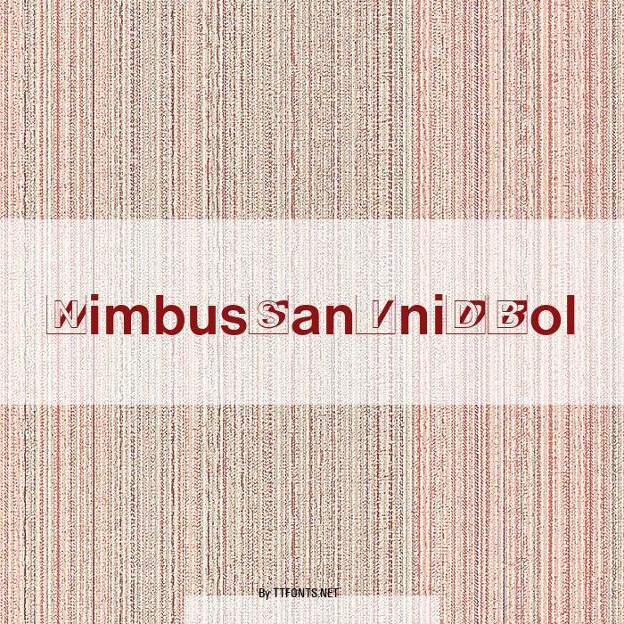 NimbusSanIniDBol example