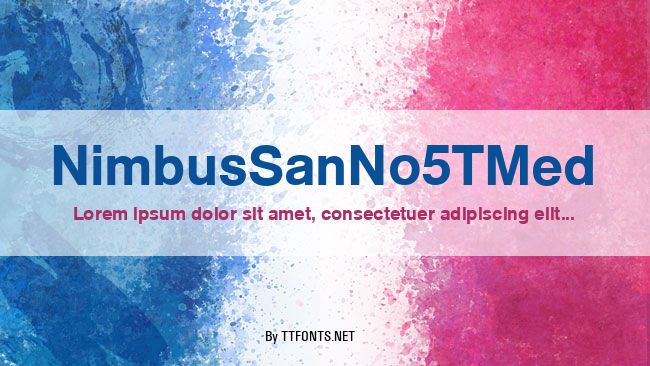 NimbusSanNo5TMed example