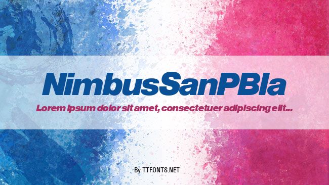 NimbusSanPBla example