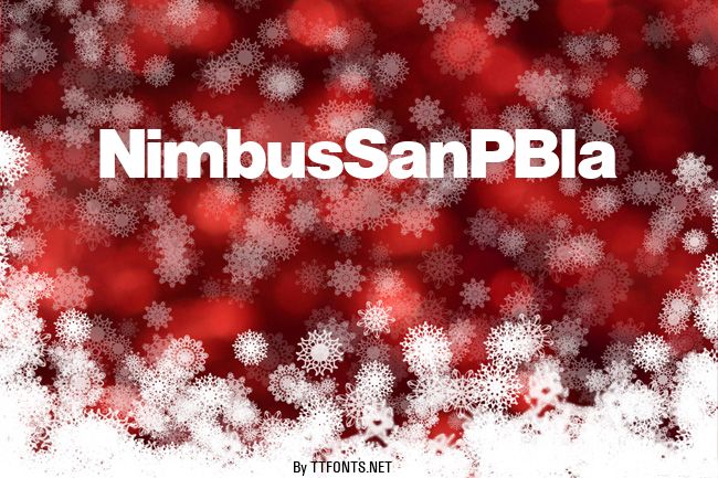 NimbusSanPBla example