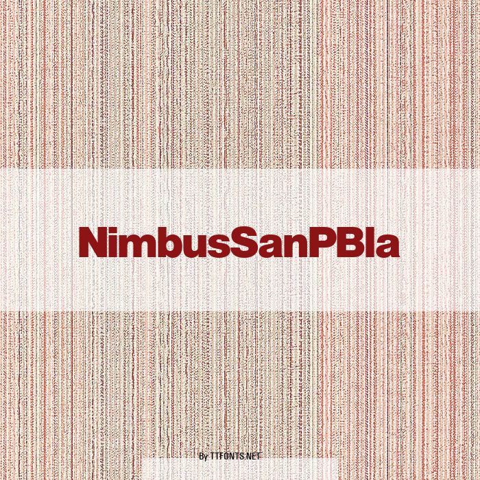 NimbusSanPBla example
