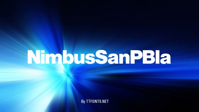 NimbusSanPBla example
