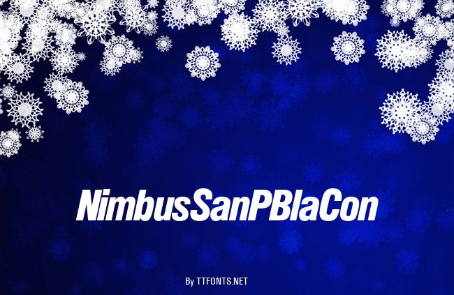 NimbusSanPBlaCon example