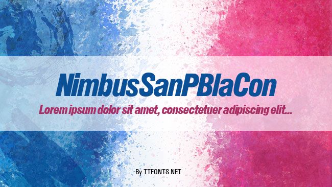 NimbusSanPBlaCon example