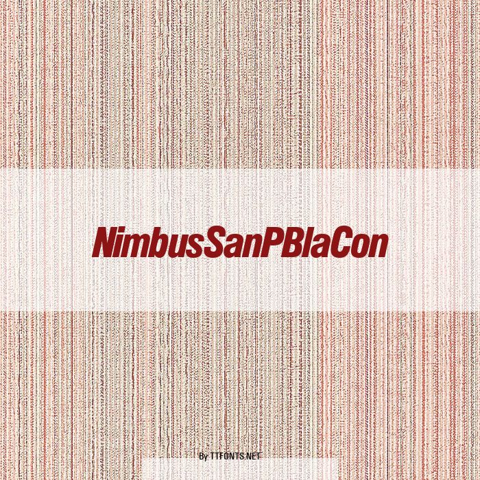 NimbusSanPBlaCon example