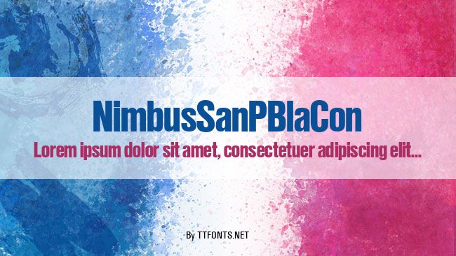 NimbusSanPBlaCon example