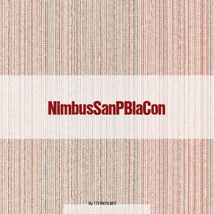 NimbusSanPBlaCon example