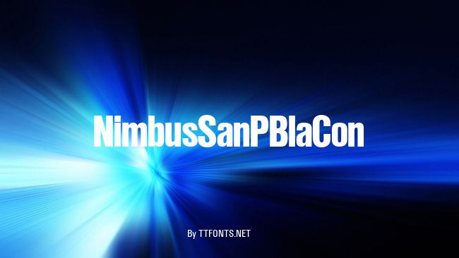 NimbusSanPBlaCon example