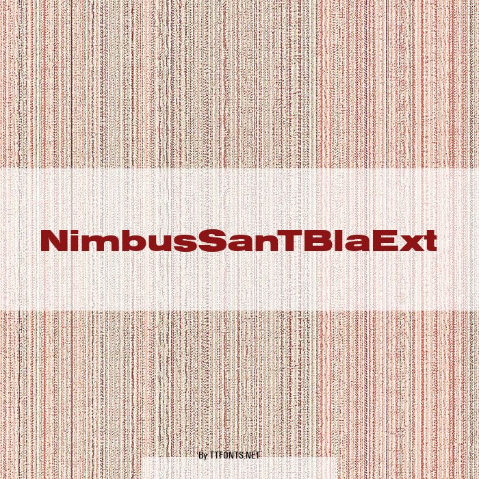 NimbusSanTBlaExt example