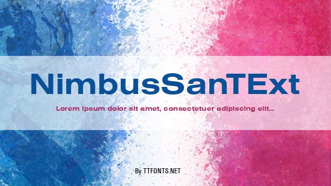NimbusSanTExt example