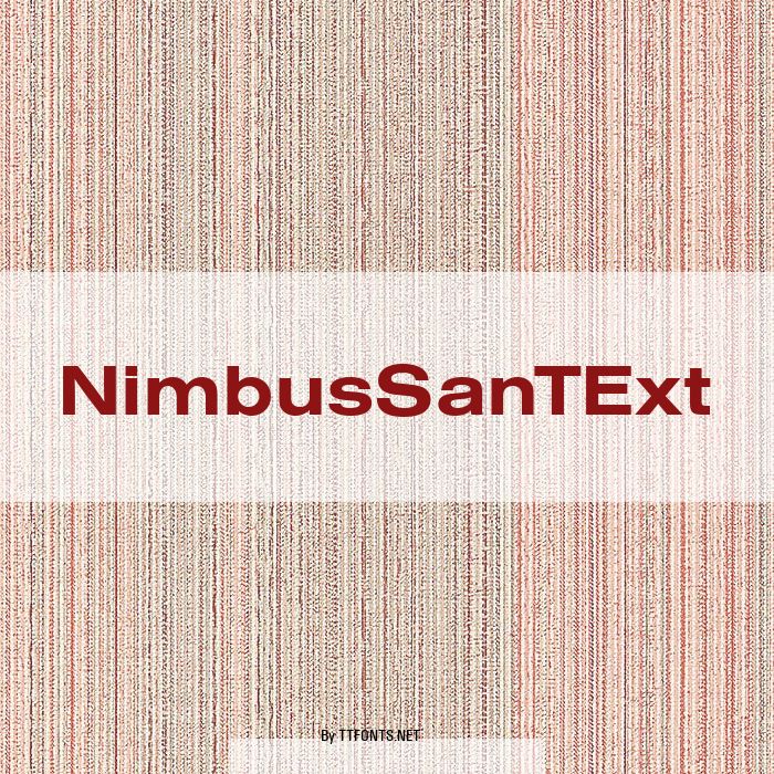 NimbusSanTExt example