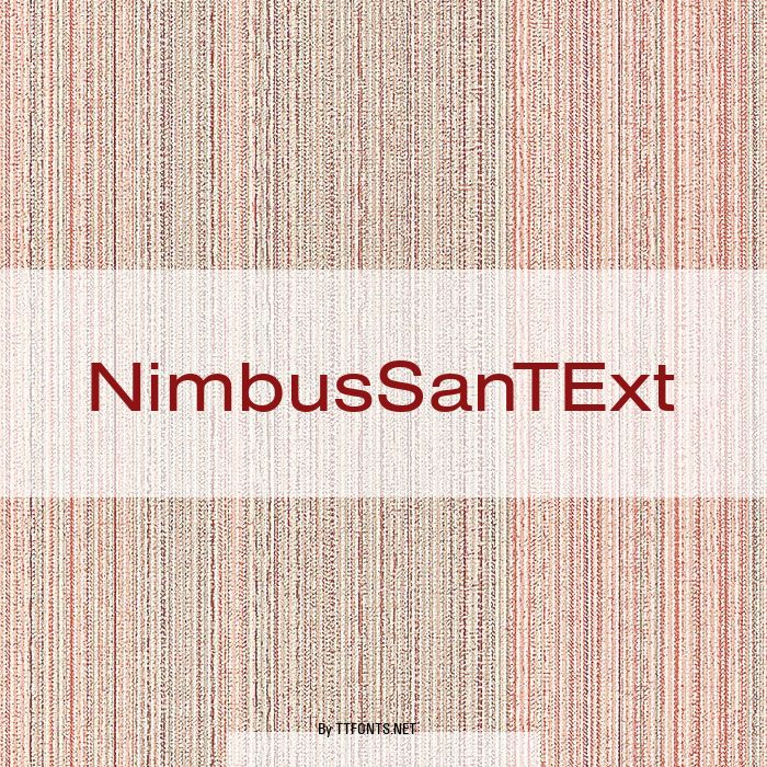 NimbusSanTExt example