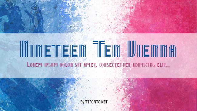 Nineteen Ten Vienna example