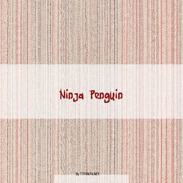 Ninja Penguin example