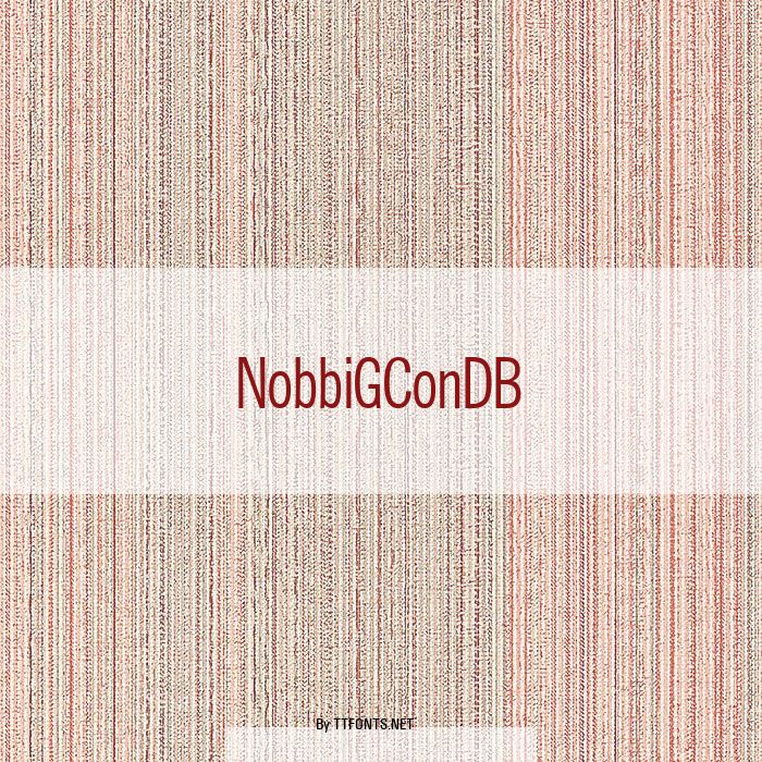 NobbiGConDB example