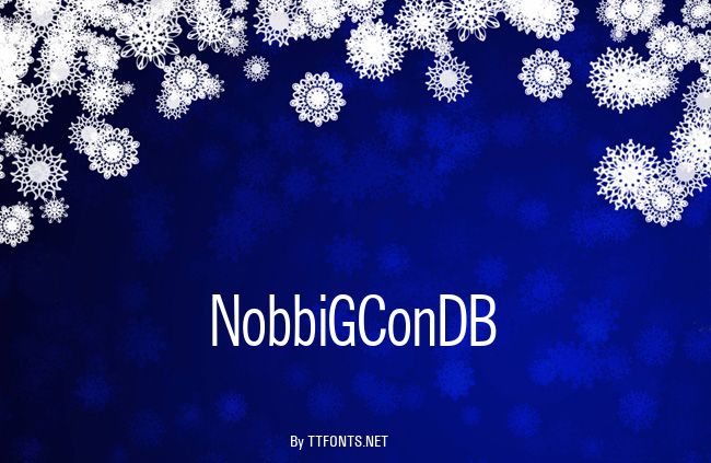 NobbiGConDB example