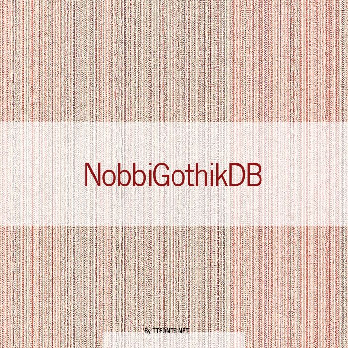 NobbiGothikDB example