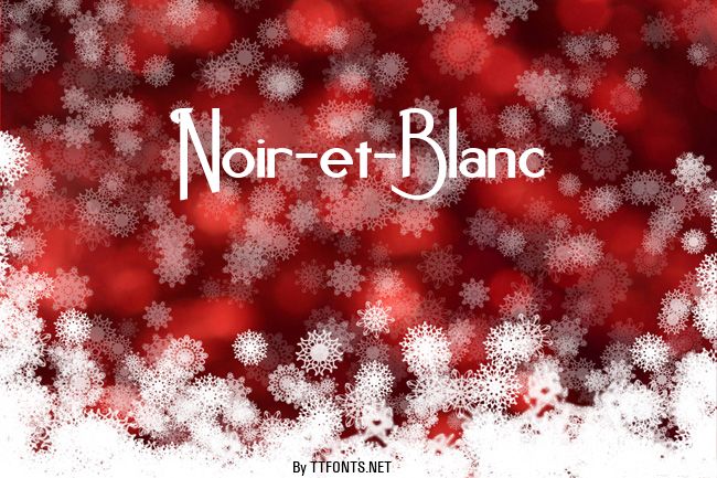 Noir-et-Blanc example