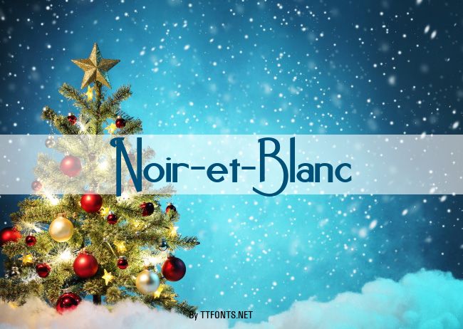 Noir-et-Blanc example