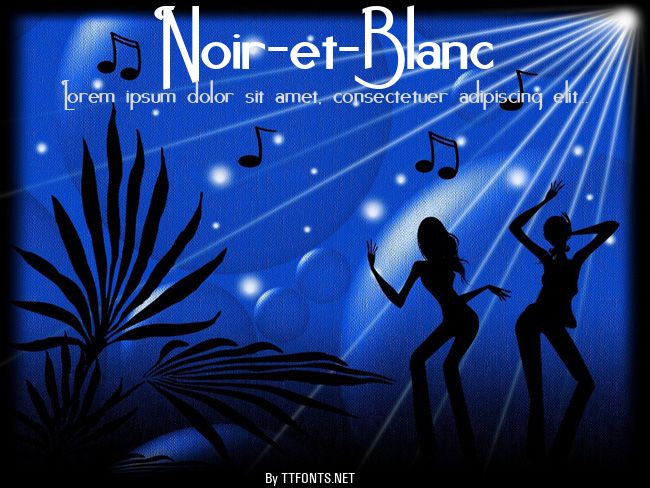 Noir-et-Blanc example