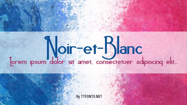 Noir-et-Blanc example