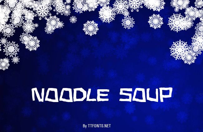 Noodle soup example