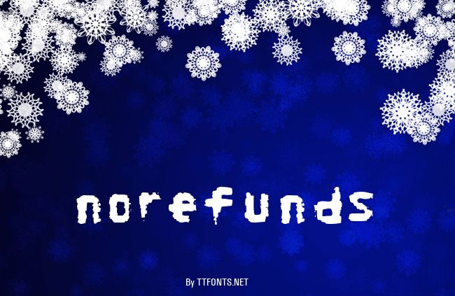 NoRefunds example