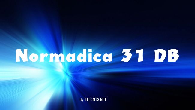 Normadica 31 DB example