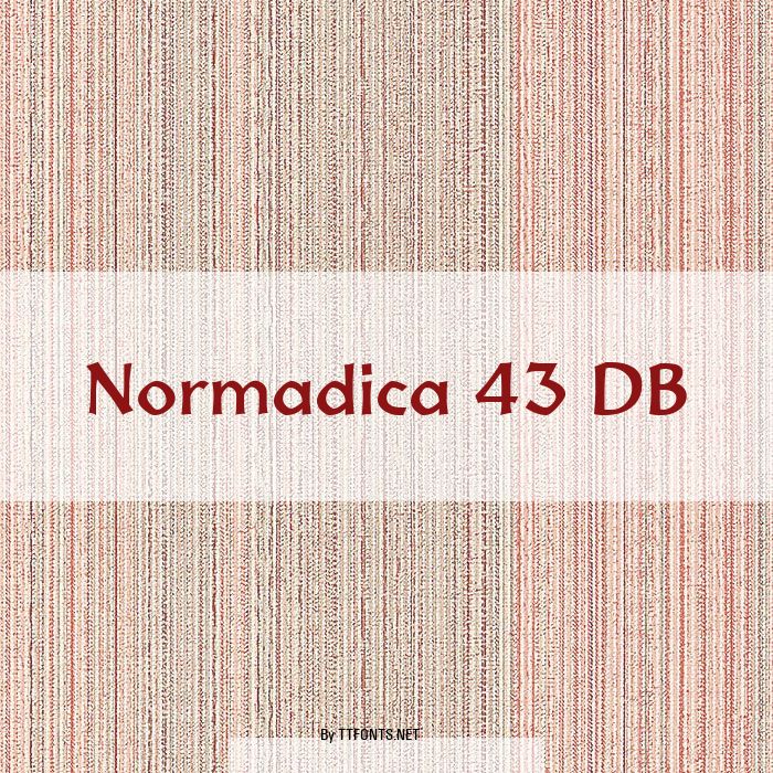 Normadica 43 DB example