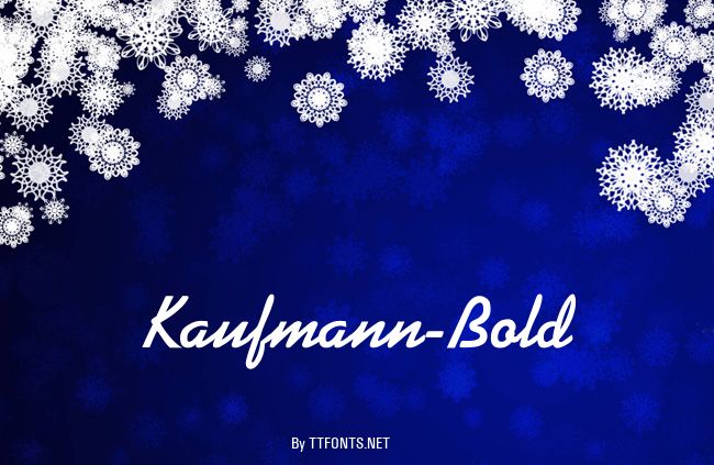 Kaufmann-Bold example