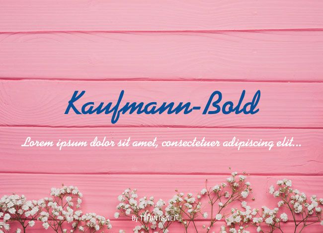 Kaufmann-Bold example