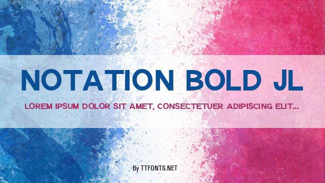 Notation Bold JL example