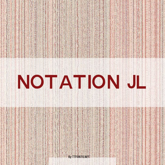 Notation JL example