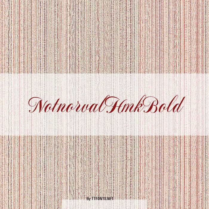 NotnorvalHmkBold example